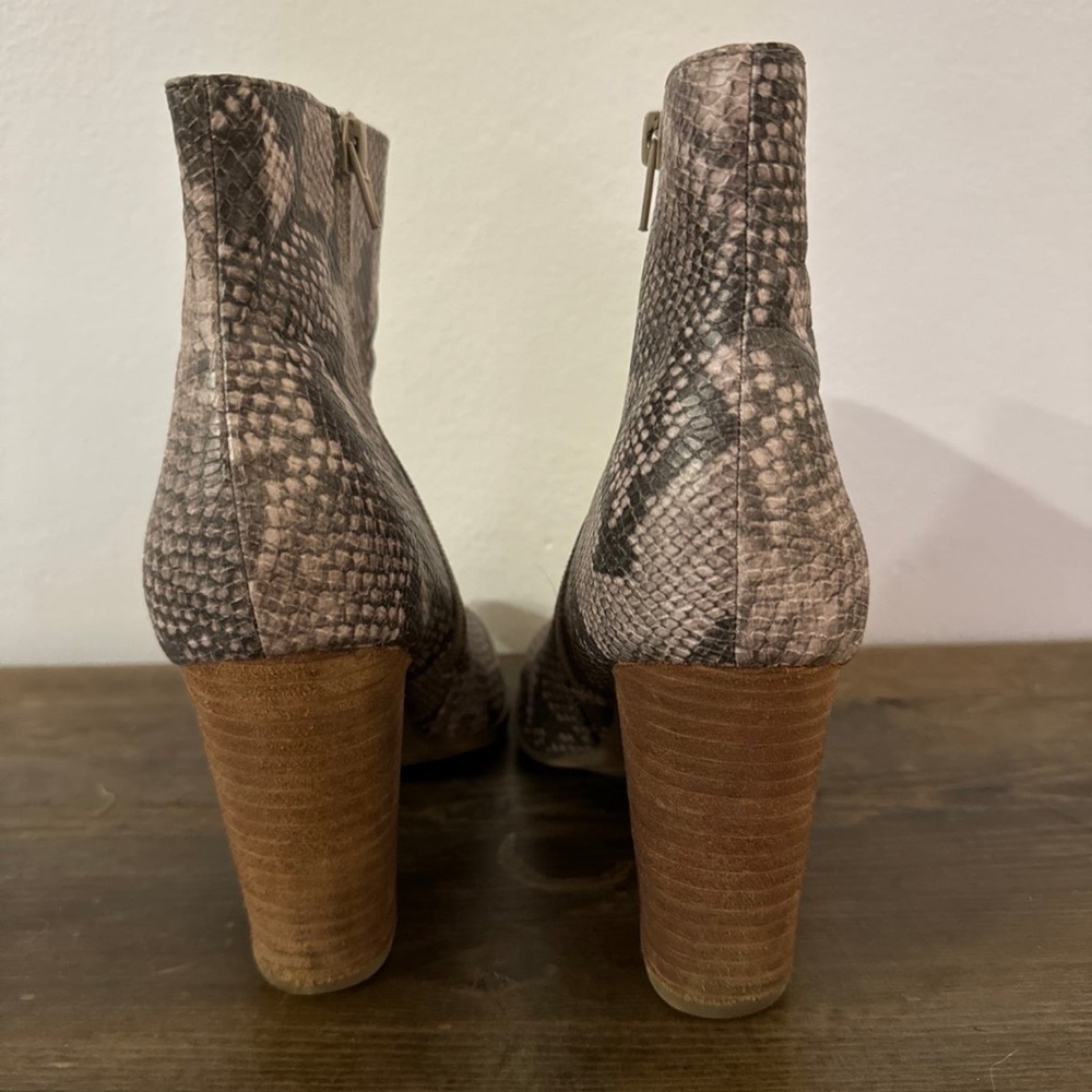 Snakeskin Booties - Picture 2 of 4